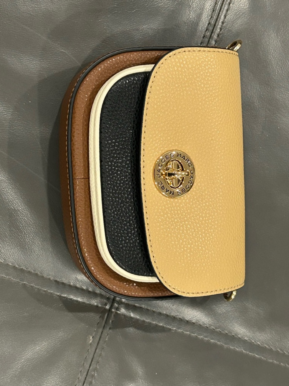 Marc Jacobs Small CB Signet Turnlock Saddle Bag